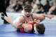 Zack Dixon of Xavier, top, defeated William Accorsi of Somers in the 120 pound weight class in the Boys CIAC State Wrestling Open final at the Floyd Little Athletic Center in New Haven on February 28, 2026.