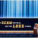 A robot in front of a blue curtain. Text boxes say "The scam may be AI, but the loss is real." and "National Consumer Protection Week March 1-7 2026".