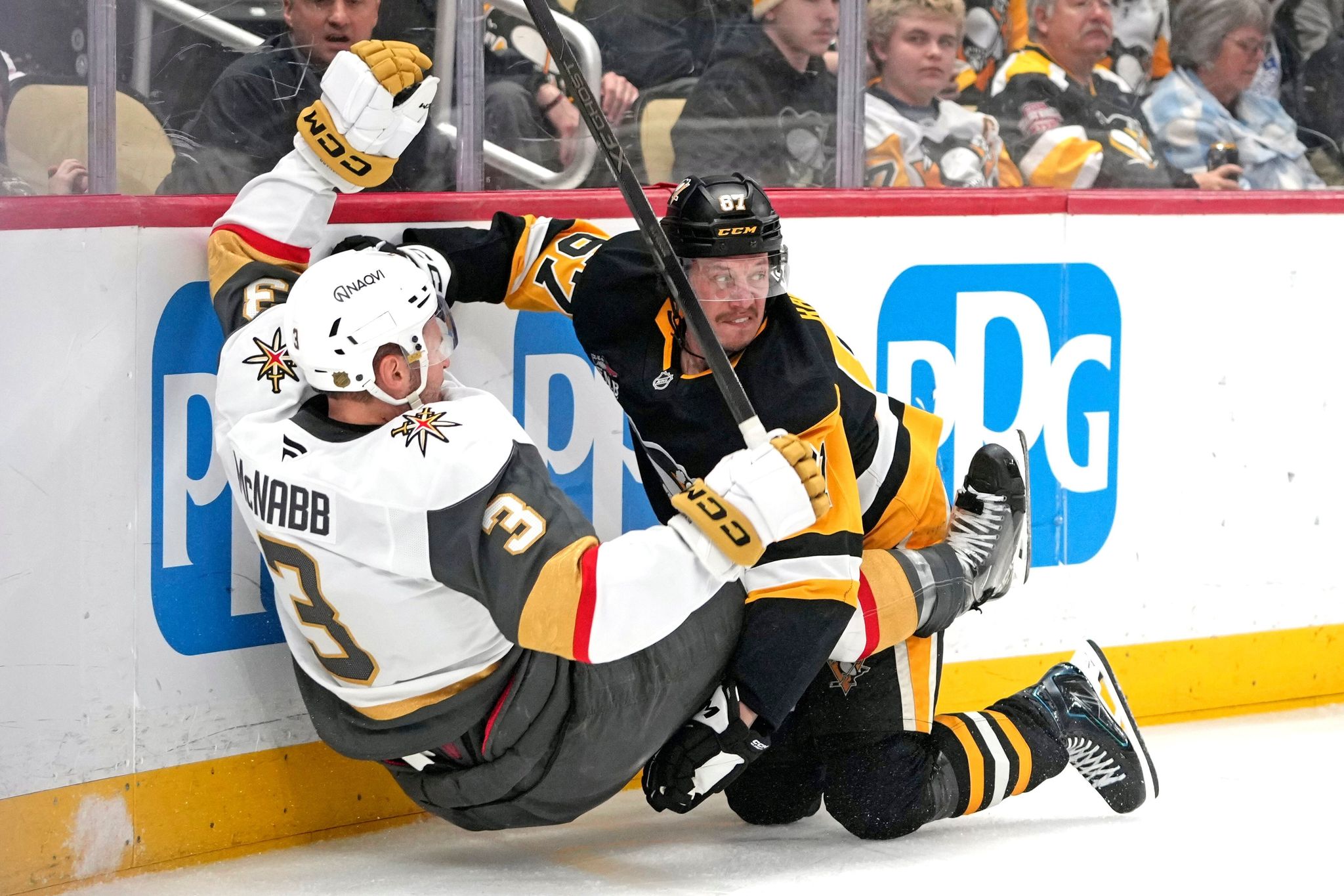 Rust and Kindel help the Penguins beat the Golden Knights 5-0