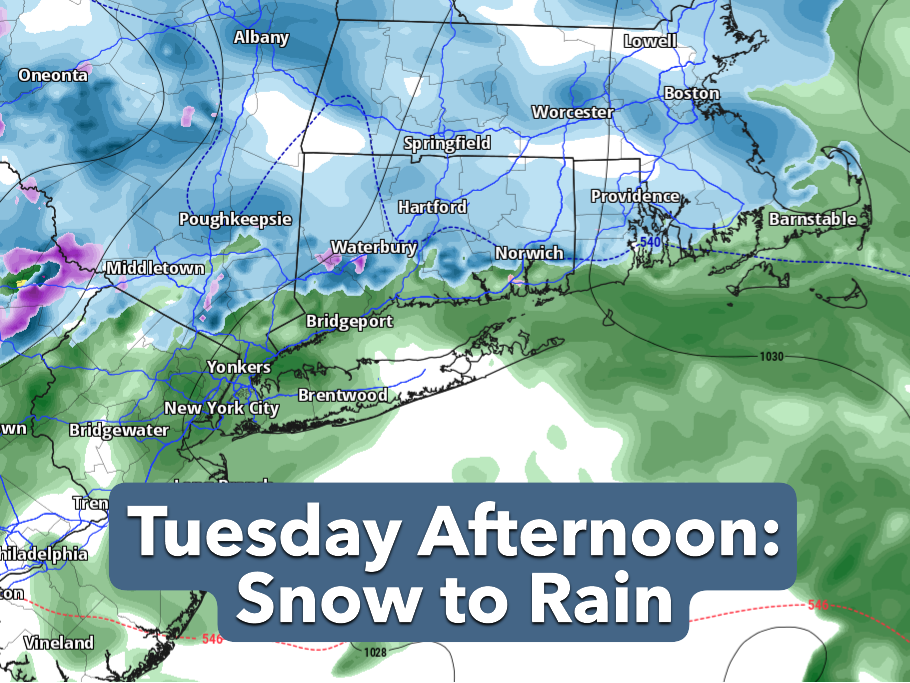 Snow, wintry mix could lead to slick travel Tuesday in CT