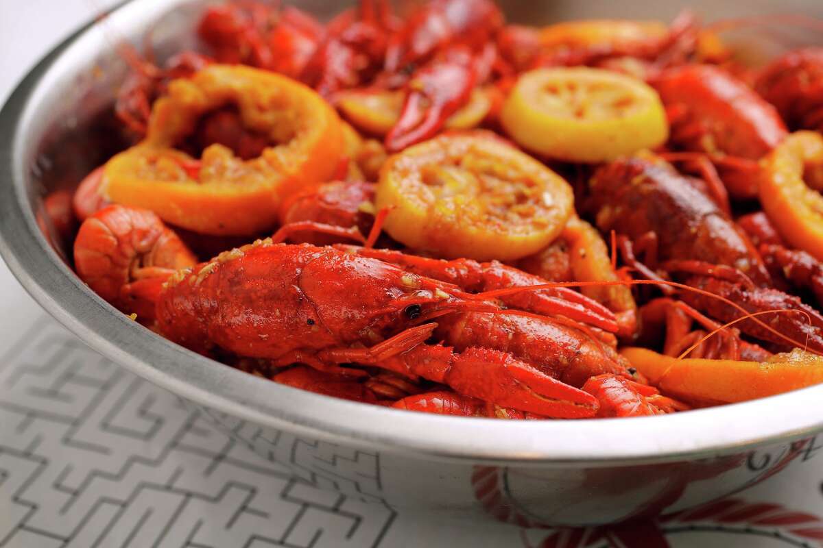 Viet Cajun Crawfish at Crawfish Cafe and Pho Prime, located in the Hong Kong City Mall Sunday, March. 1, 2026 in Houston.