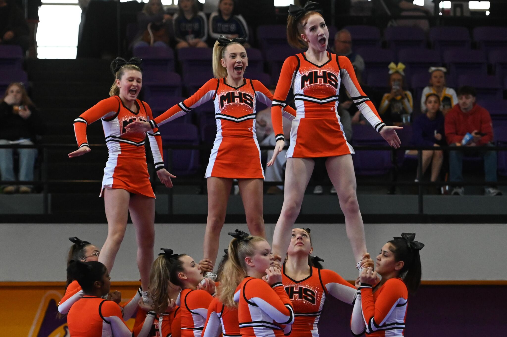 Section 2 competitive cheer teams capture championships