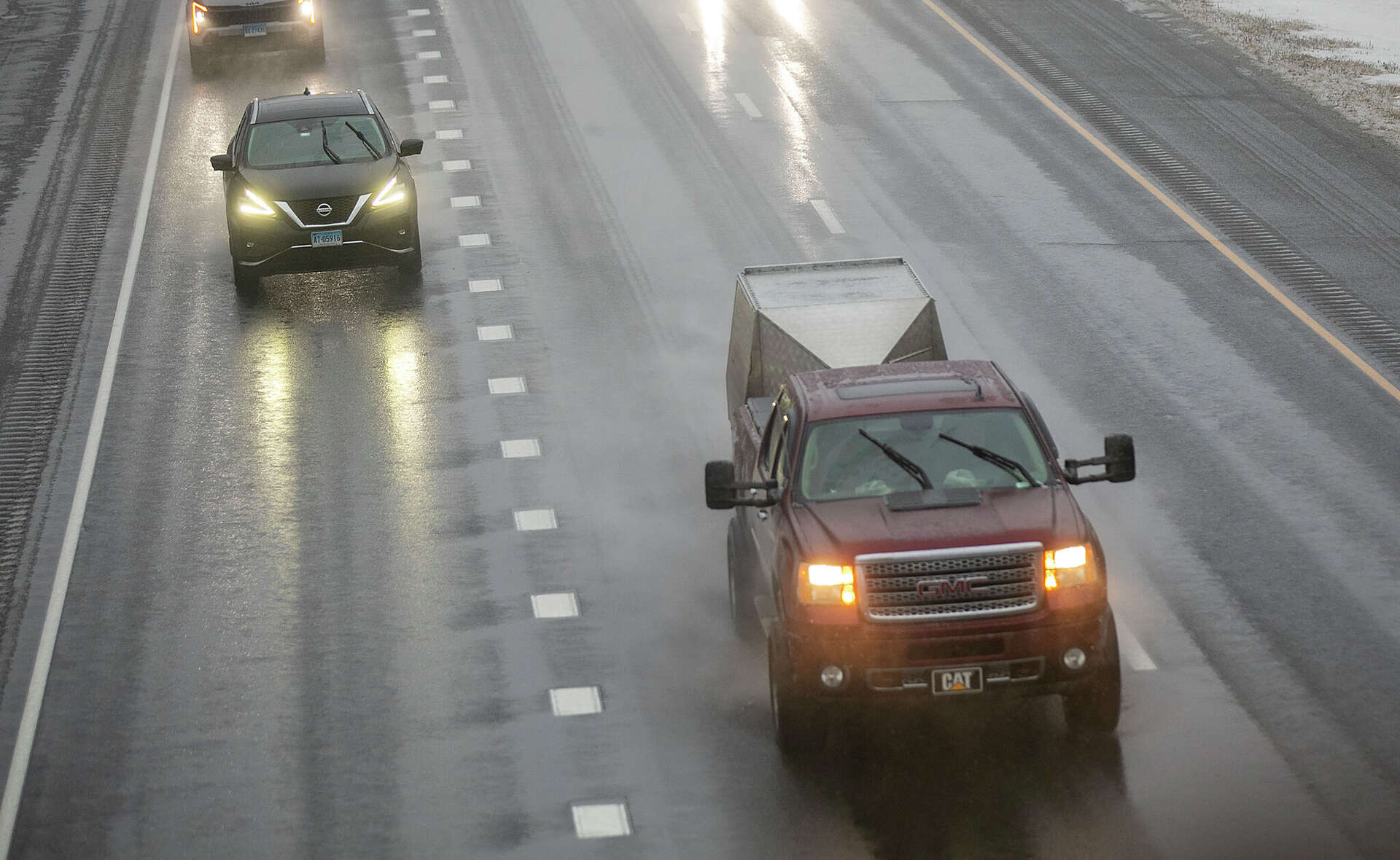 Snow and ice hit CT, leaving roads slick for Tuesday evening commute