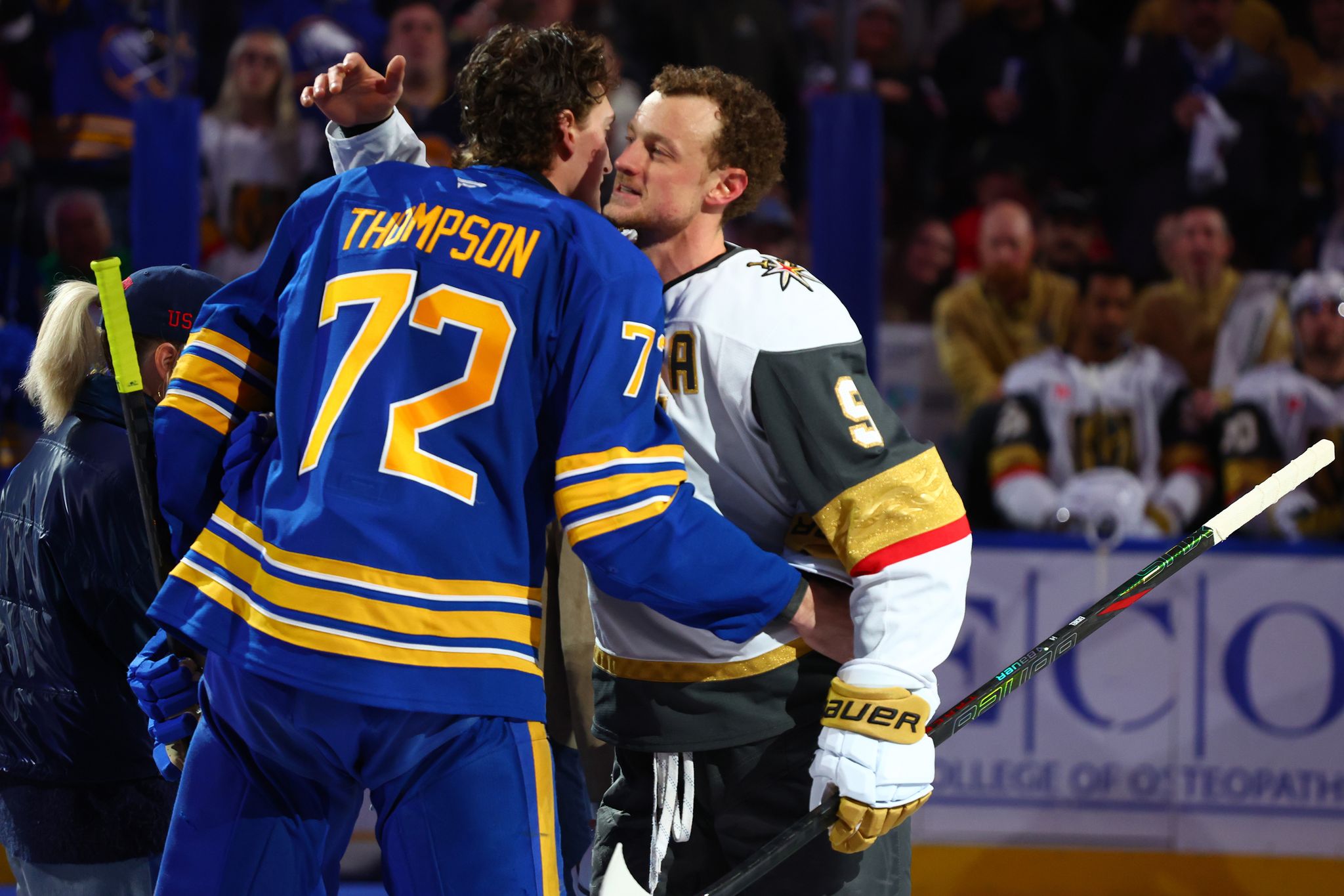 Thompson honored for Olympic gold-medal win, then scores in Sabres' 3-2 ...