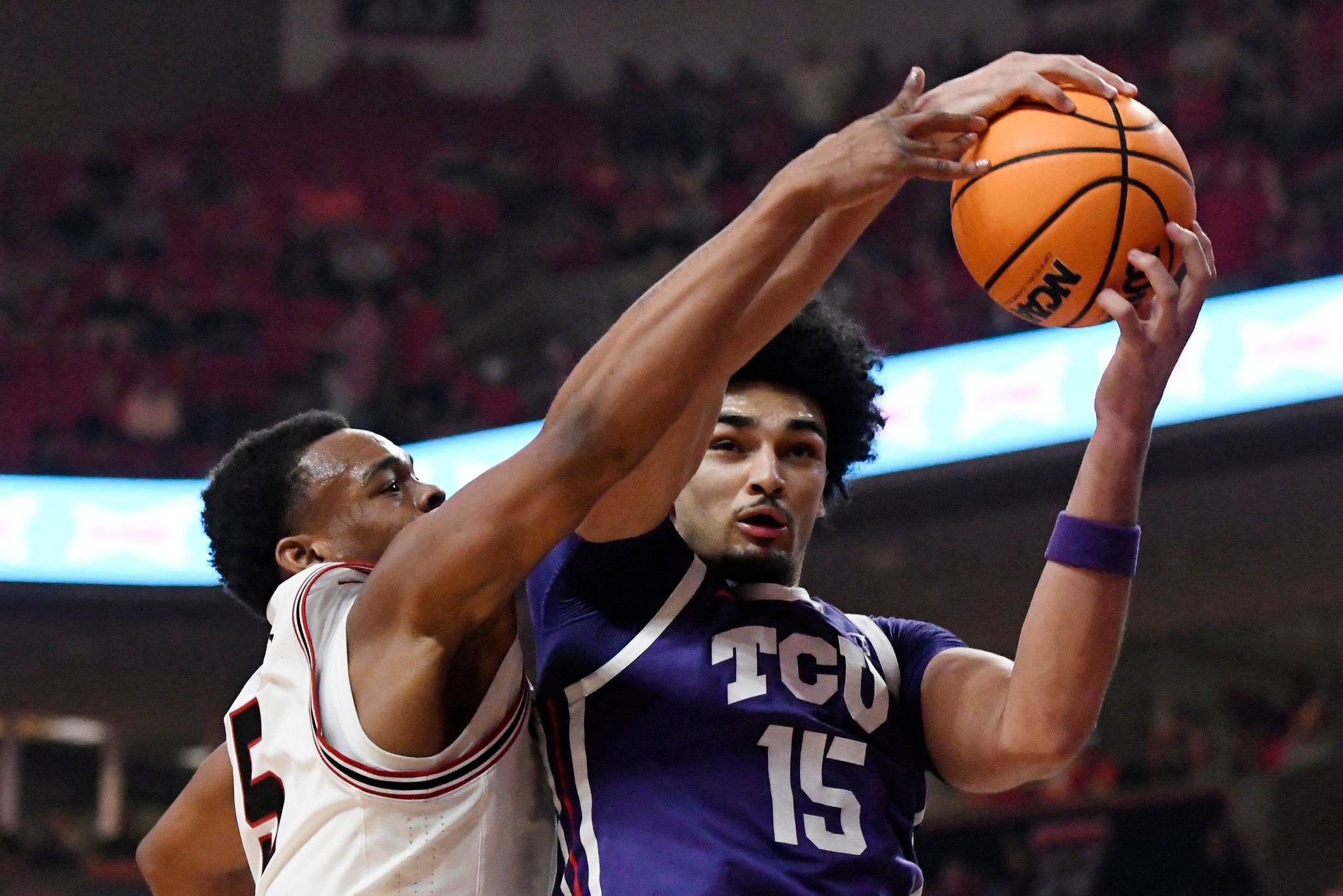 Xavier Edmonds has double-double in TCU's win at No. 10 Texas Tech