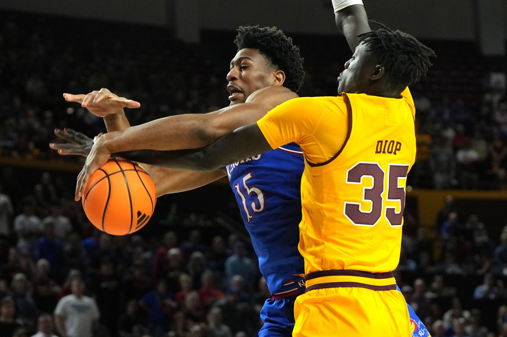 Arizona State beats No. 14 Kansas 70-60 in Hurley's potential home finale