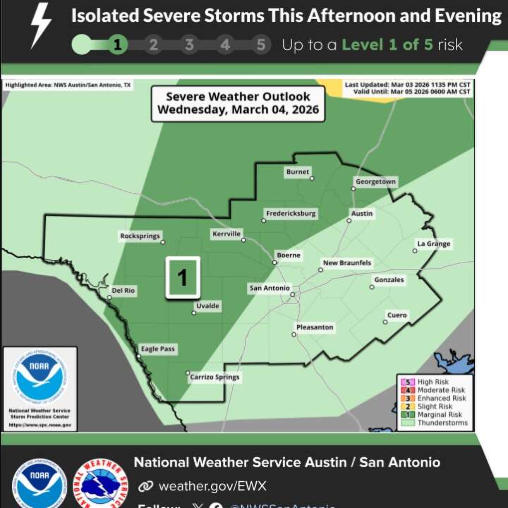 Severe weather with hail could hit San Antonio. Here's when.