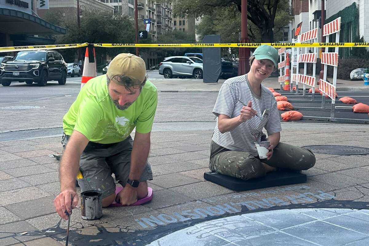 Alex Maksiov works to bring an international flair to the area around Daikin Park for the World Baseball Classic.