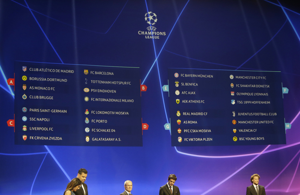 Grupos y calendario de juegos de la UEFA Champions League 2018-19