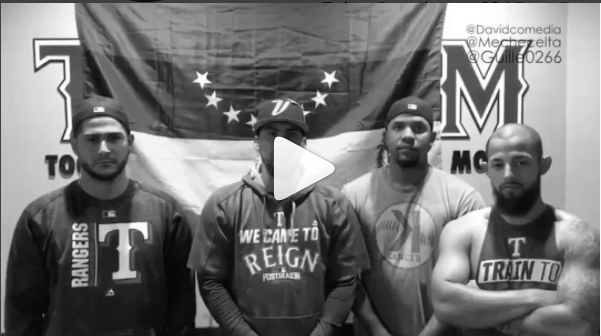Texas Rangers Venezuela Video: peloteros venezolanos de los Rangers lanzan mensaje de ...