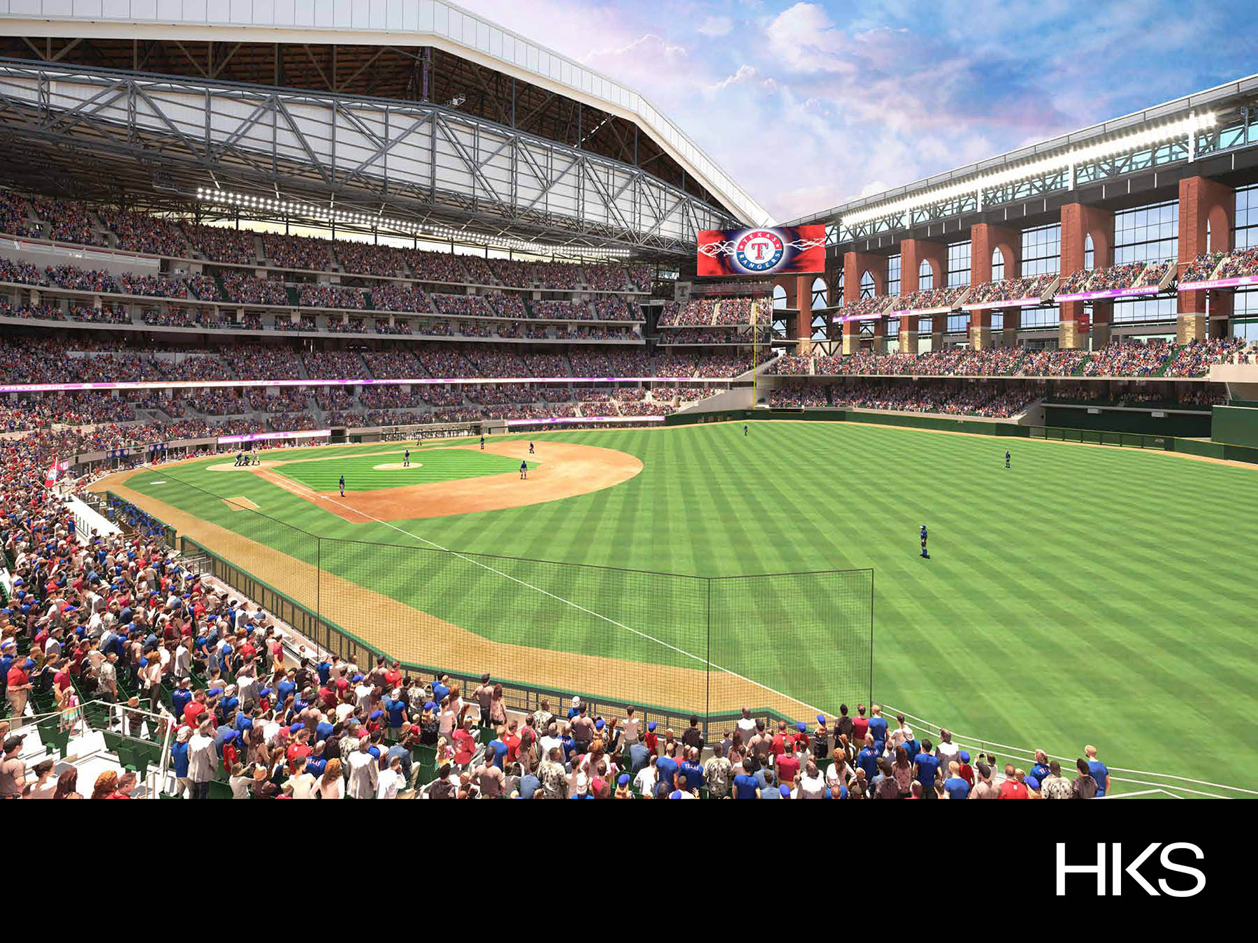 Texas Rangers Stand See renderings of the new Texas Rangers' stadium set to open for the ...