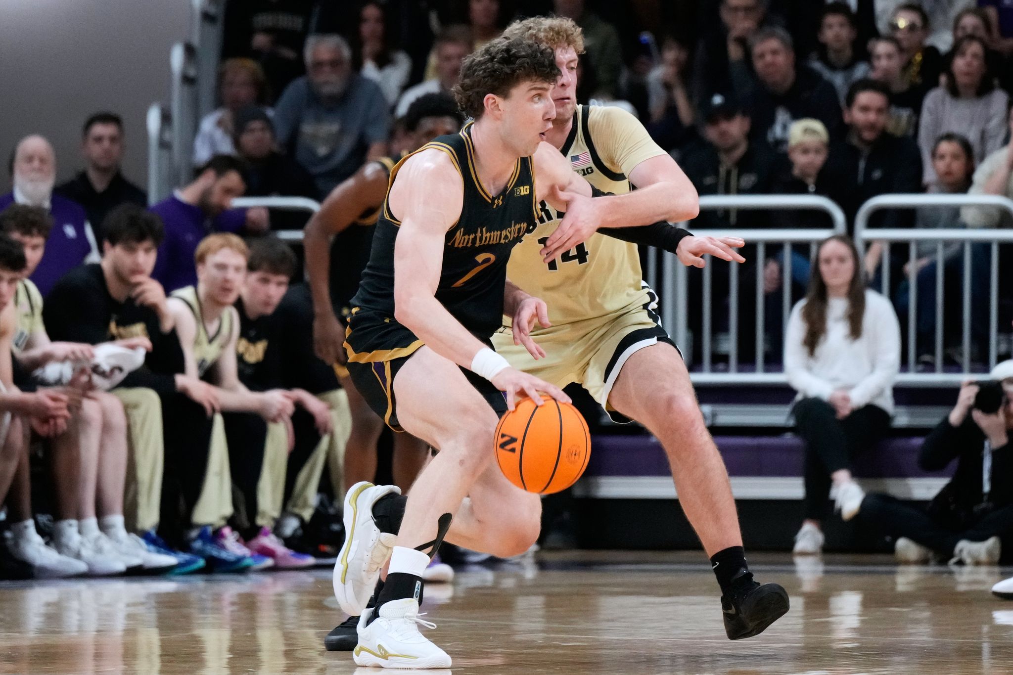 C.J. Cox rallies No. 15 Purdue past Nick Martinelli and Northwestern 70-66