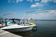 A boat is docked at the pier owned by Sneaky Pete's, a restaurant on Lewisville Lake on Sunday, September 3, 2017.