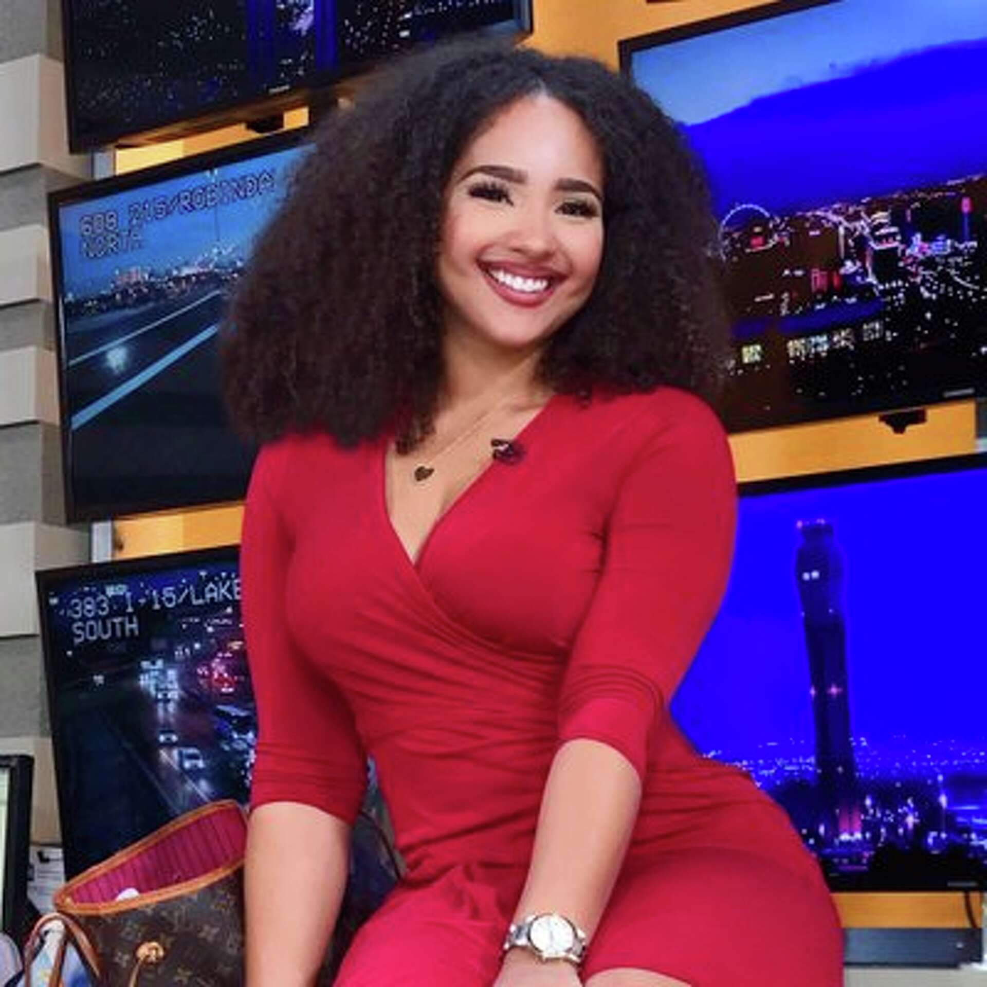 demetria obilor red dress MAMI CHULA