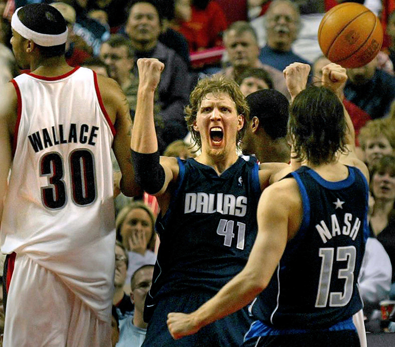 Career in a Year Photos 2003: Nash and Nowitzki dominate Portland