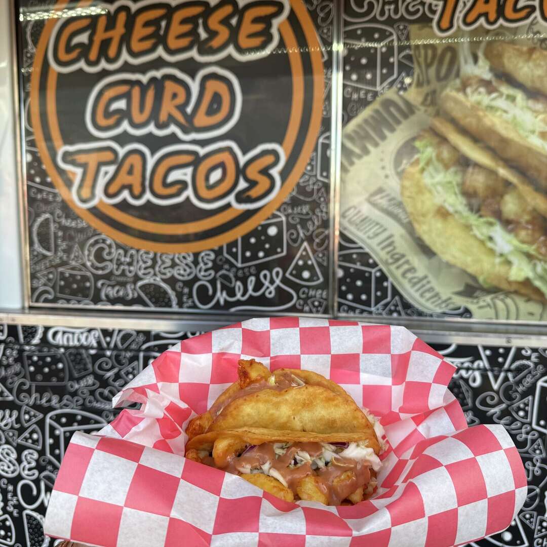 Cheese curd tacos at the rodeo.