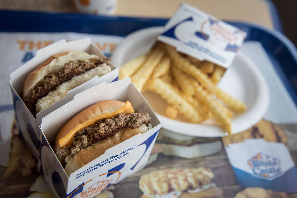 Sliders and fries from White Castle.