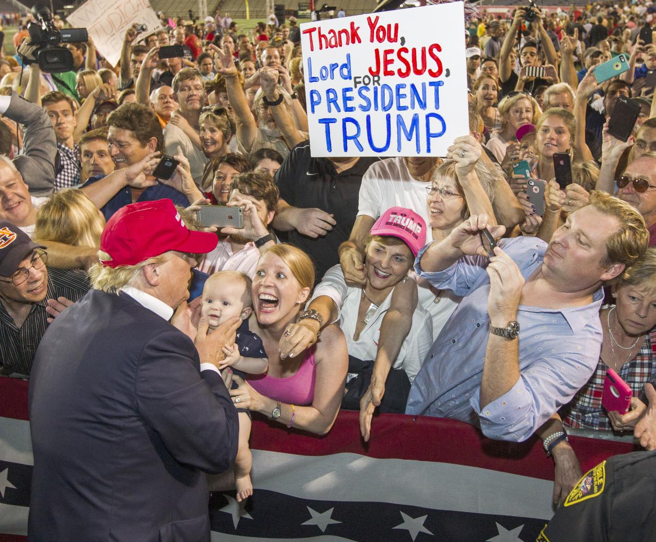 Trump Ralleh Donald Trump promises to rally, rile at American Airlines Center event
