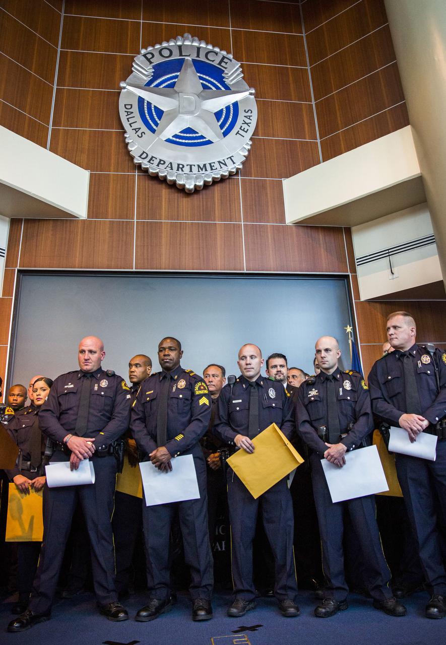 72 Dallas officers honored for response to attack on police headquarters