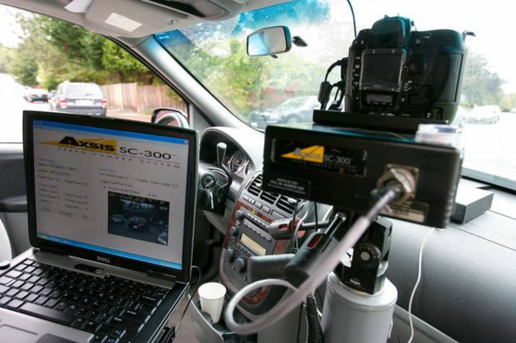 Seattle police using a camera to catch speeders this week
