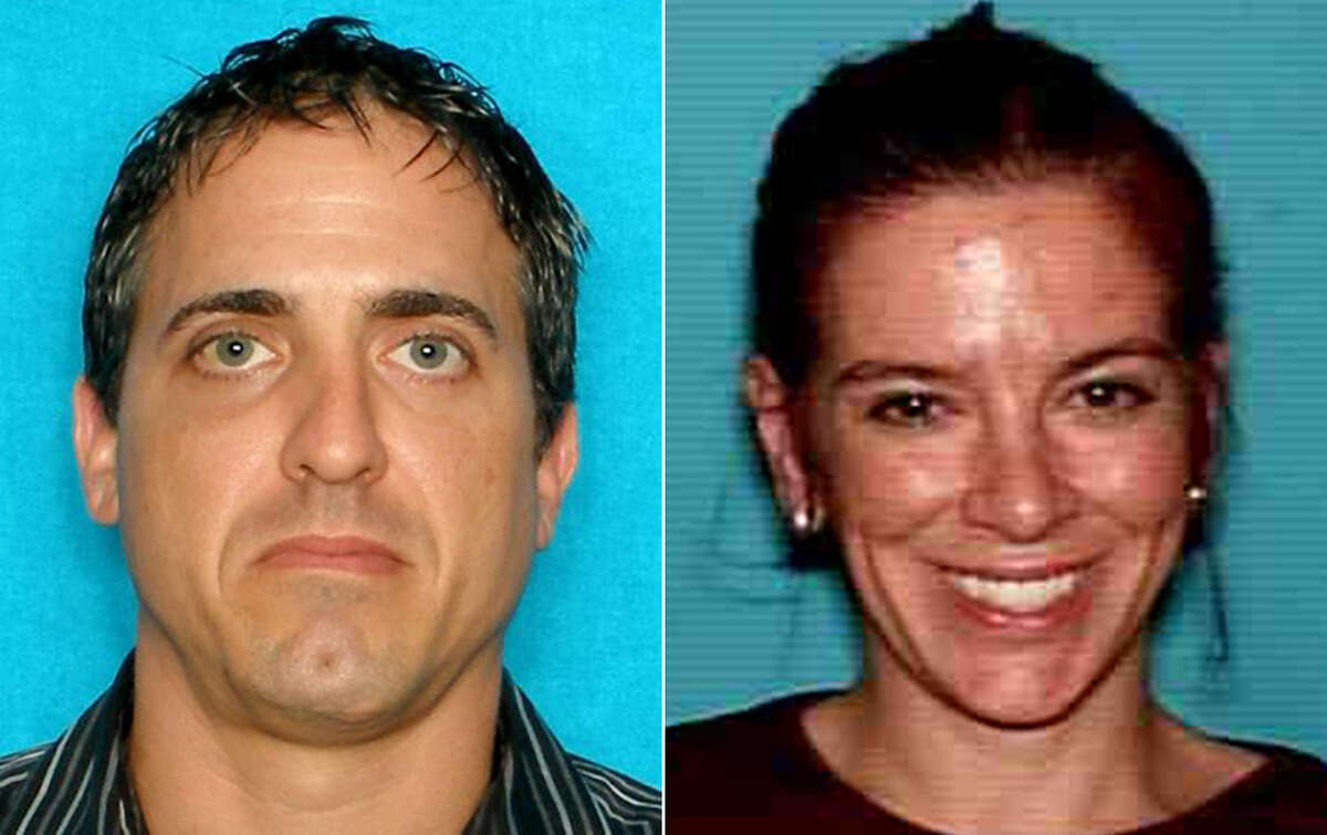 Four protective orders had been filed against Michael David Attra (left) since last year, requiring him to keep away from Belinda Messervy (right).