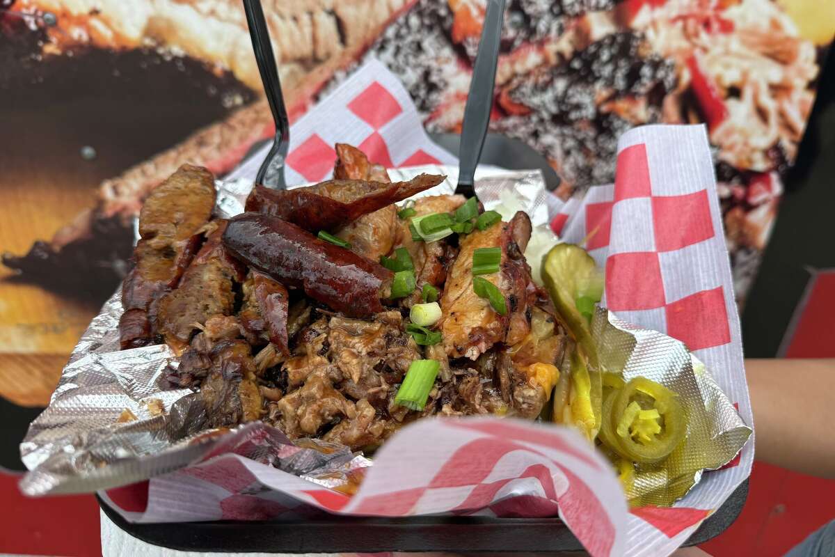 Harlon's BBQ & Concession serves various barbecue options at the Houston Livestock Show & Rodeo. 