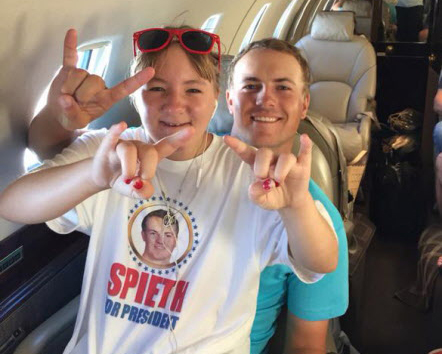 Jordan Spieth on if he has a temper on the golf course, how his parents  helped him love golf, and his sister Ellie