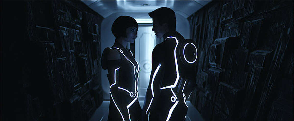 Olivia Wilde and Garrett Hedlund stand out in "Tron: Legacy." DISNEY ENTERPRISES INC.