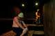 Leo Korenvayn, a Ukrainian native with Russian roots, and Bob Whiting steam in the Russian Banya in Carrollton.