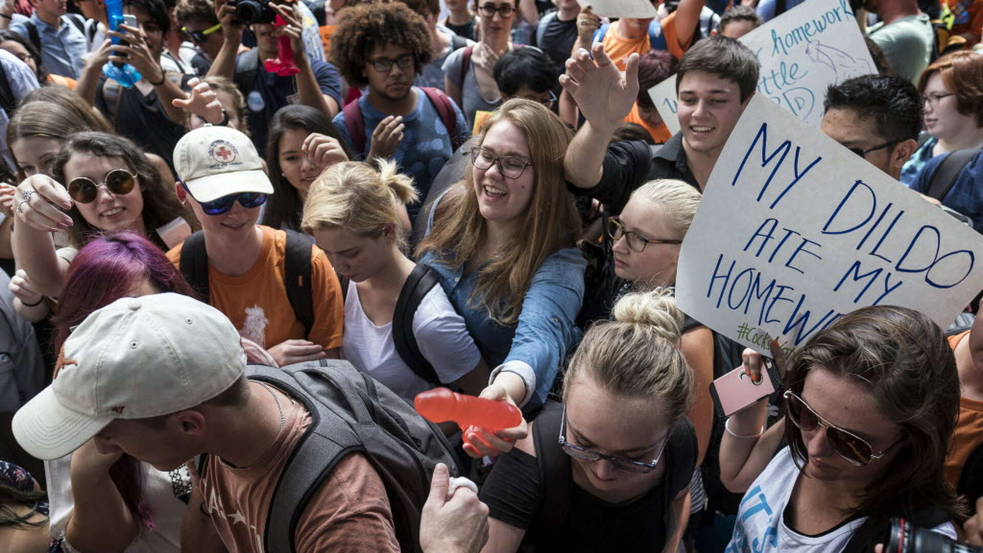 UT sex toys protest featured on Comedy Central's 'The Daily Show' UT sex toys protest featured on Comedy Central's 'The Daily Show'
