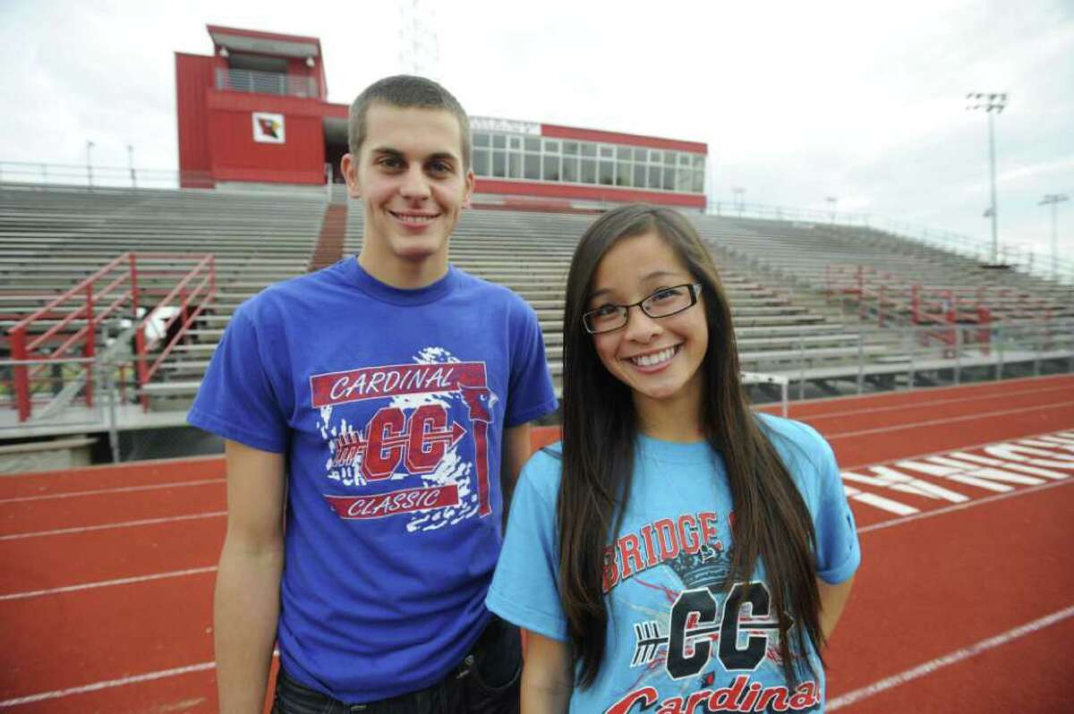Bridge City cross country runners Kirby Shephard, left, and Mary Nguyen have been selected as our Super Gold cross country MVPs. Saturday, December 10, 2010. Valentino Mauricio/The Enterprise