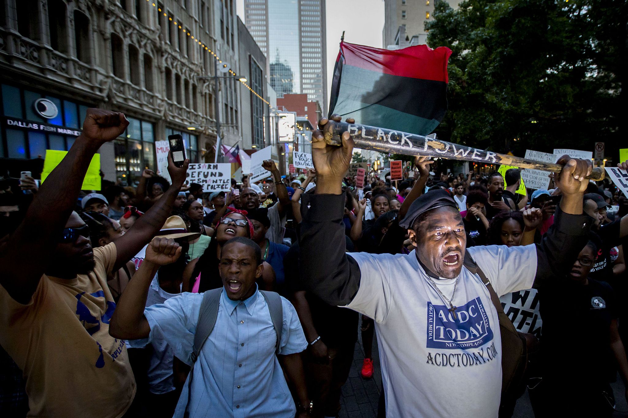 Police During Rally Photos: Peaceful but emotionally charged rally precedes sniper ...