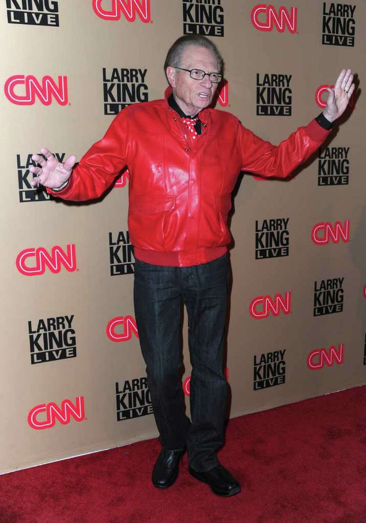 BEVERLY HILLS, CA - DECEMBER 16: TV host Larry King arrives at CNN's "Larry King Live" final broadcast party at Spago restaurant on December 16, 2010 in Beverly Hills, California. (Photo by Alberto E. Rodriguez/Getty Images) *** Local Caption *** Larry King