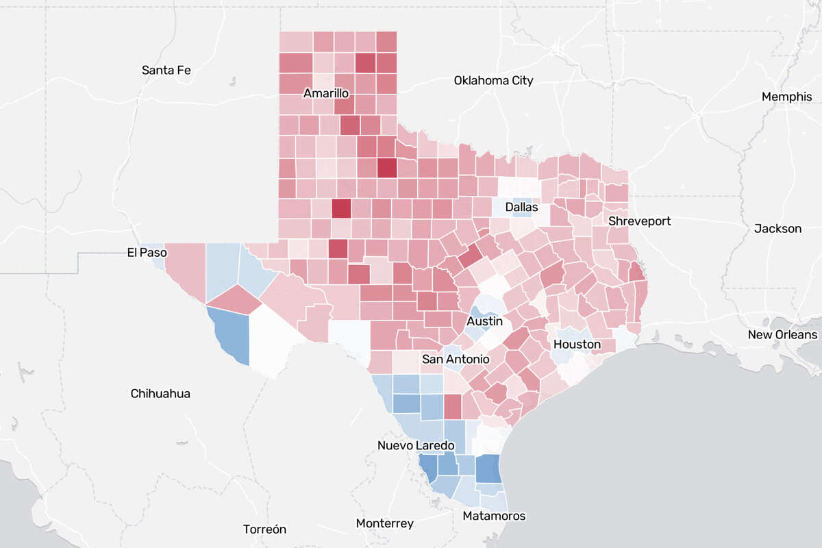 Which counties saw stronger Democratic or Republican turnout in the senate primary?