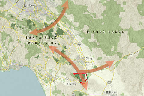 Sanson Ranch Map Over 6,000 acres of former ranch land purchased by Bay Area land trust