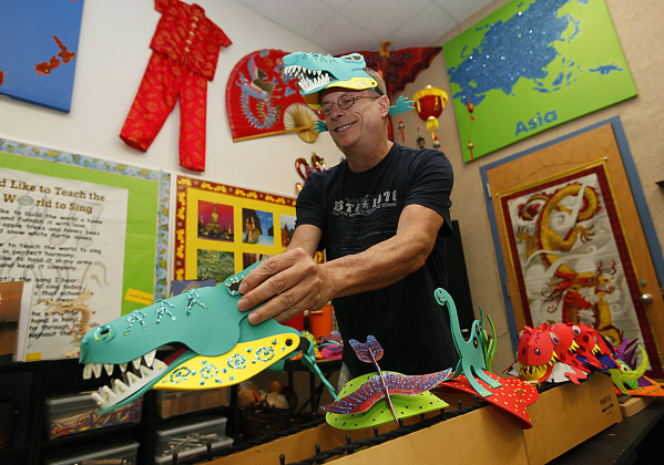 Teachers prepare classrooms for the new school year