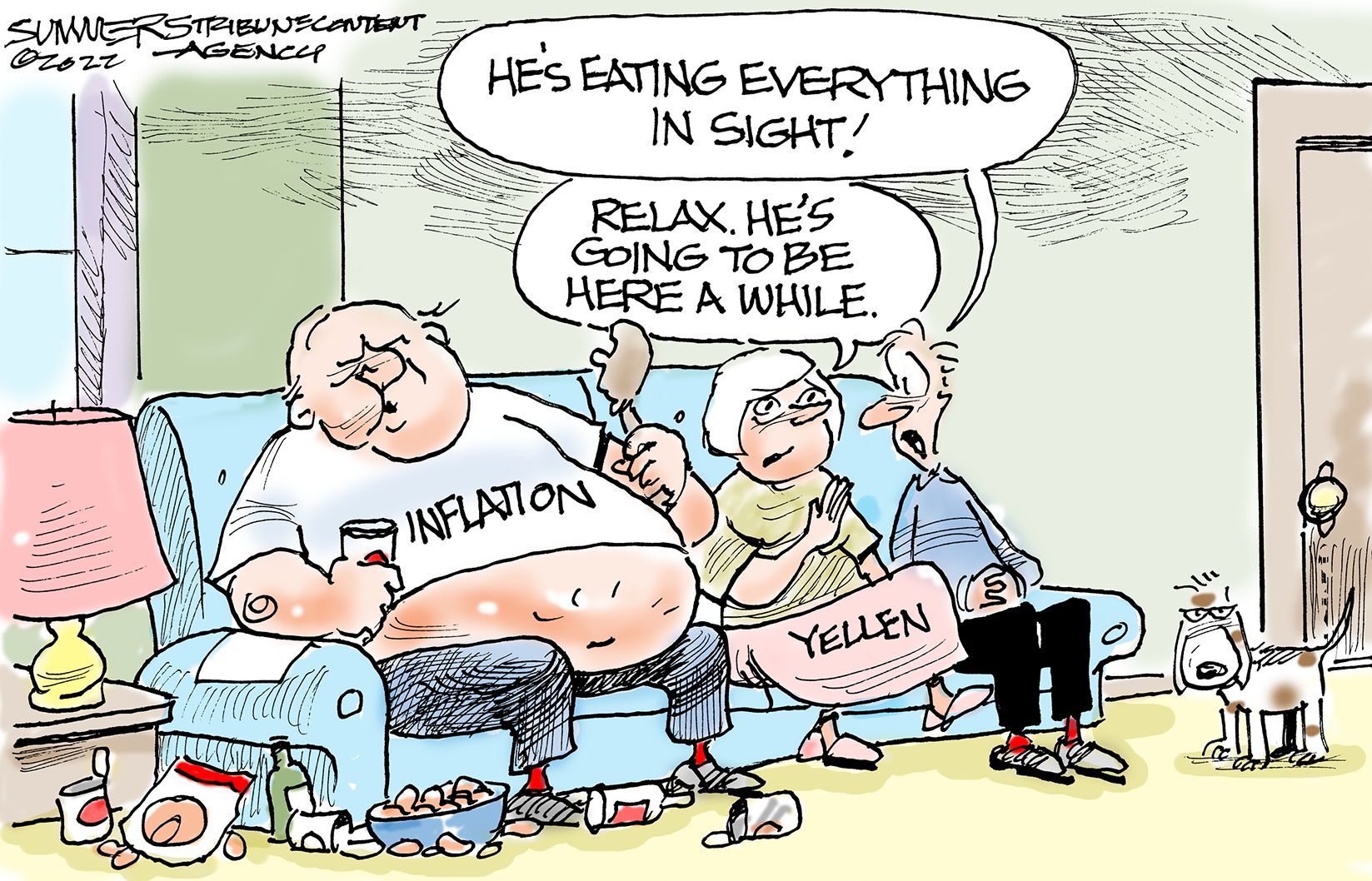 Editorial cartoon: Inflation