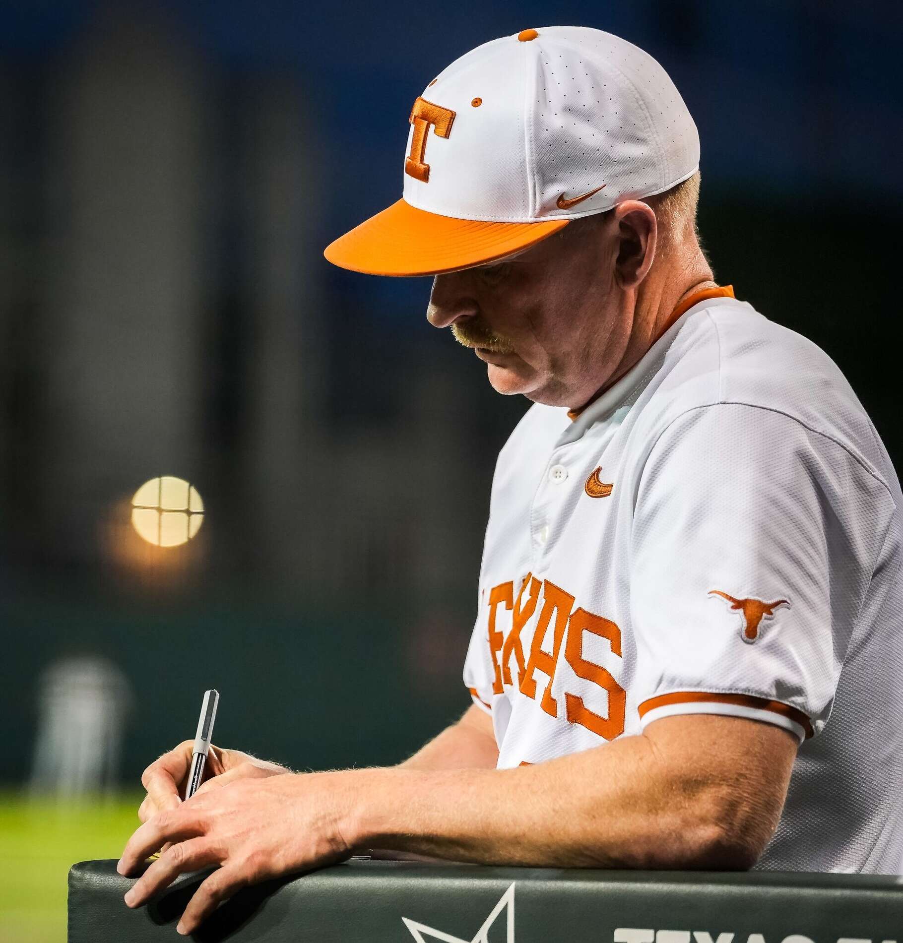 Texas baseball coach Jim Schlossnagle has not shaved during the last eight games of the Longhorns' 13-game winning streak.