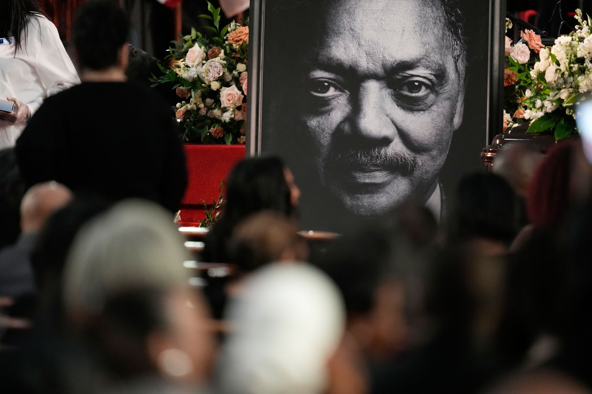 People pay their respects to the late Rev. Jesse Jackson, in photos