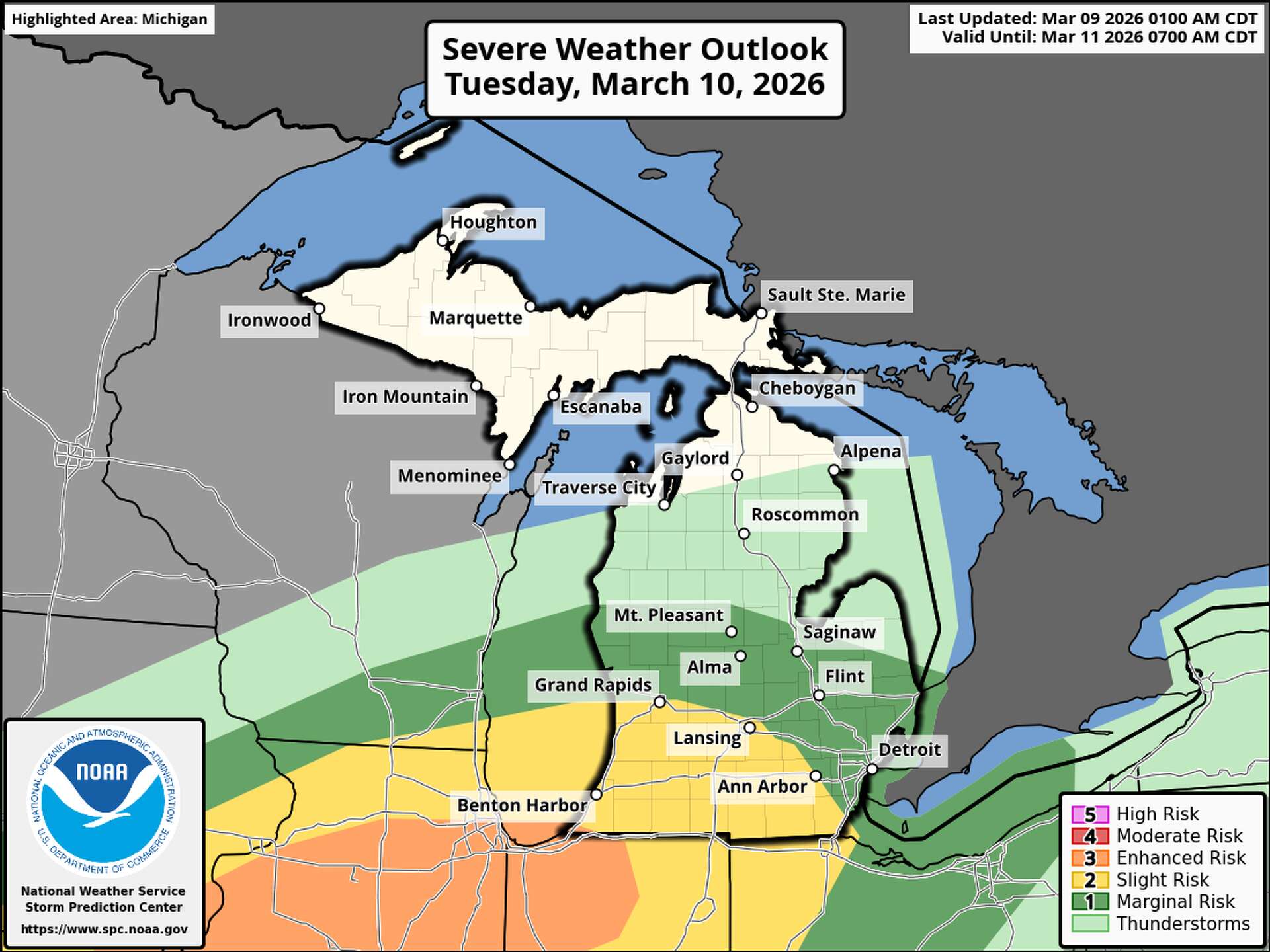 UPDATE: Tuesday severe weather threats coming into focus in Michigan