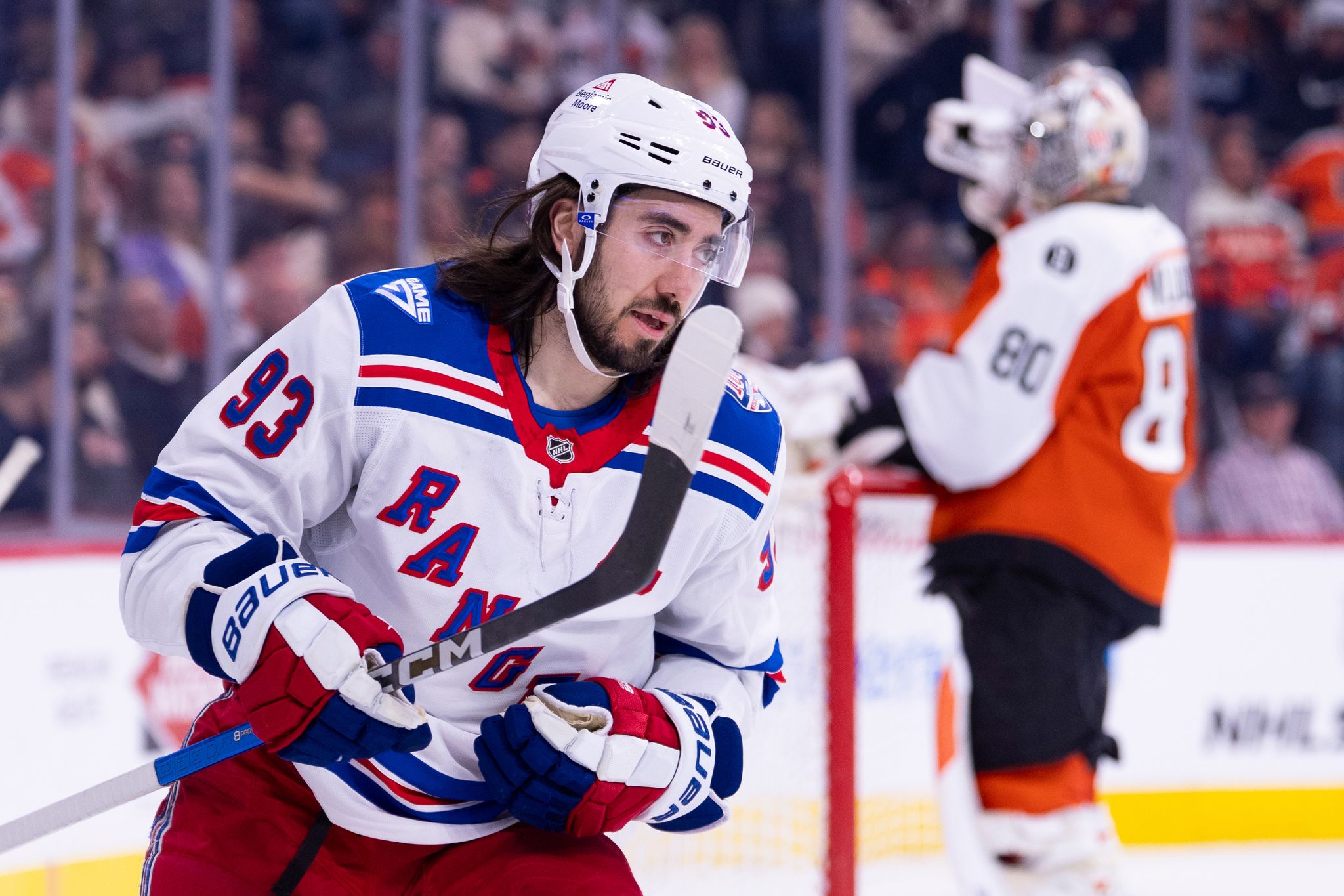 Zibanejad's 3-point game helps Rangers rout Flyers 6-2