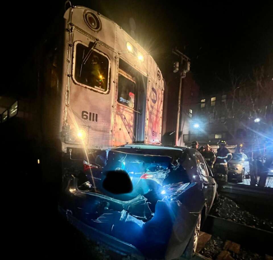 Metro-North train strikes car on tracks in Ansonia, official says