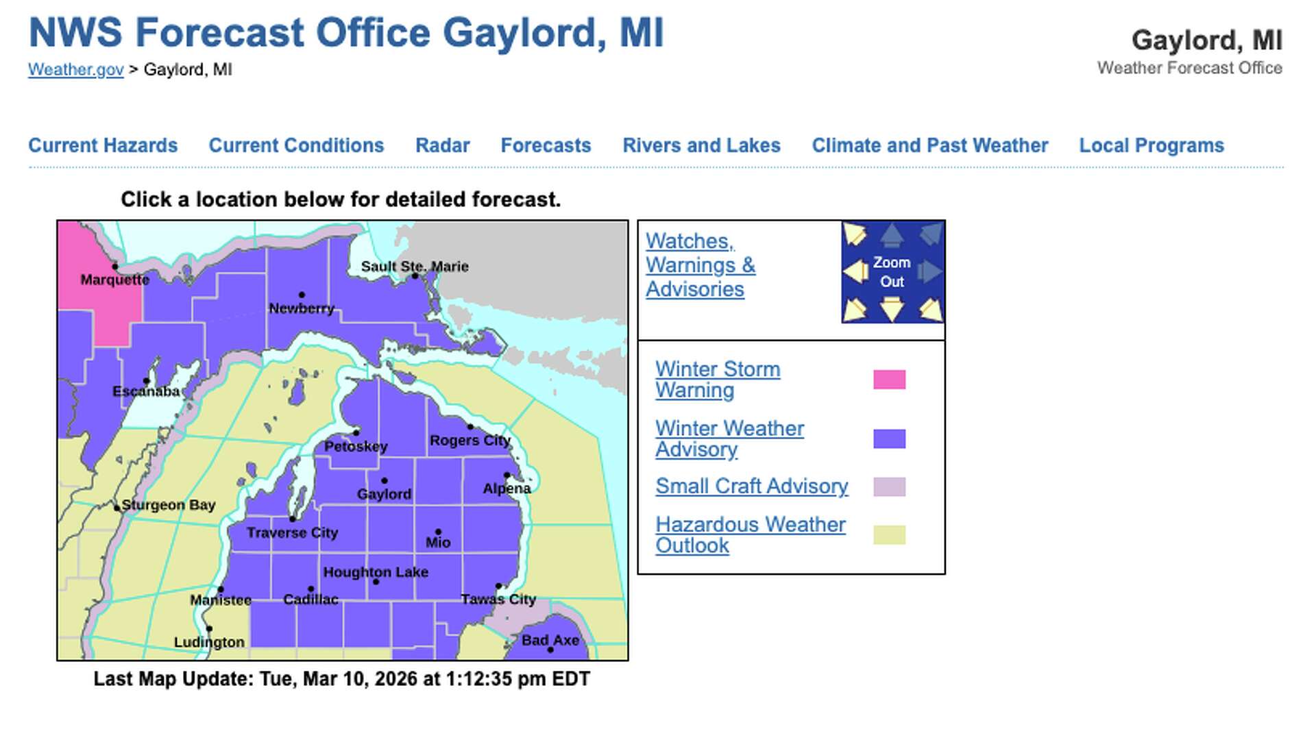 Northern Michigan under winter weather alerts