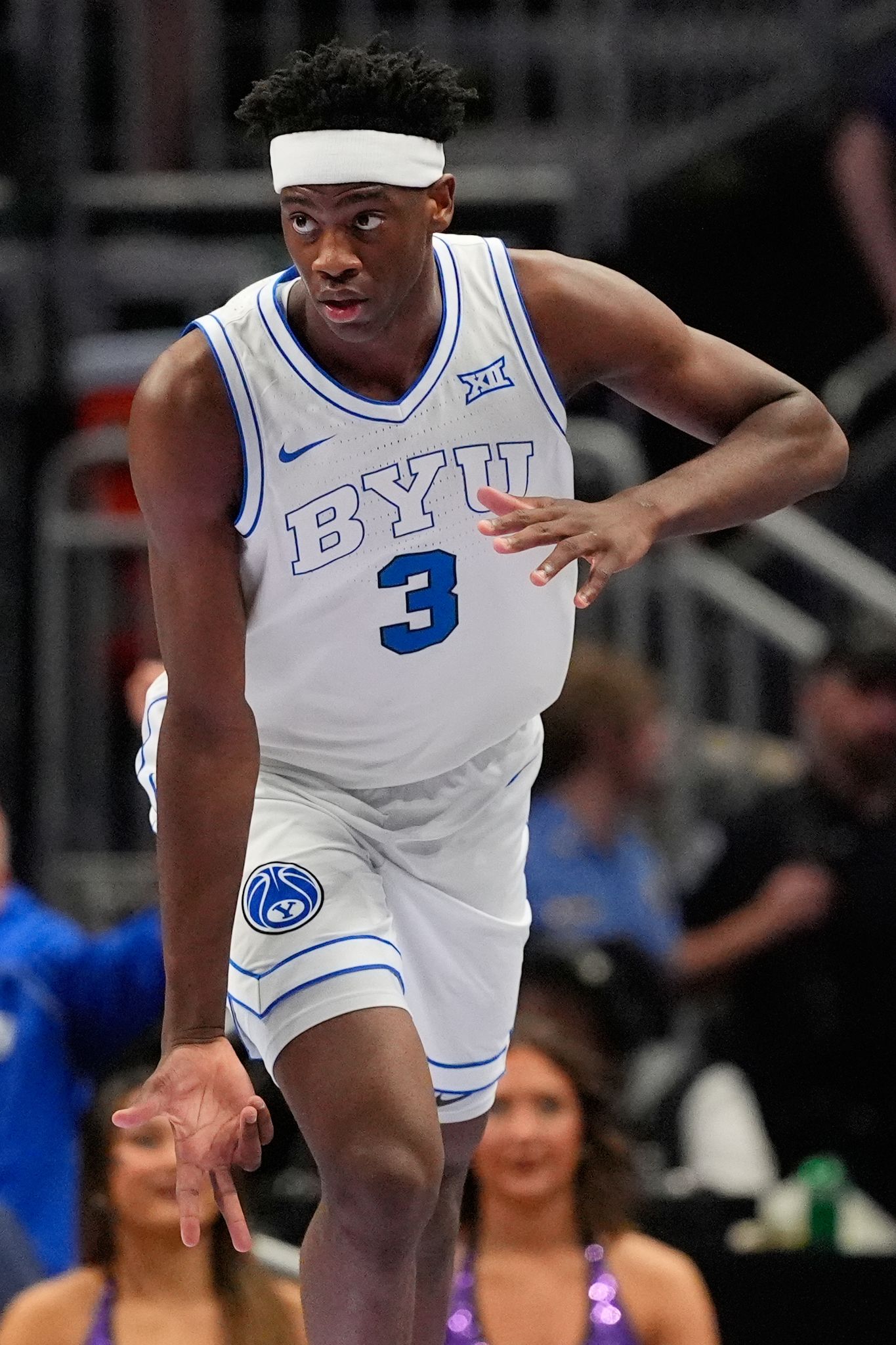 AJ Dybantsa scores 40 as No. 10 seed BYU beats Kansas State 105-91 in ...