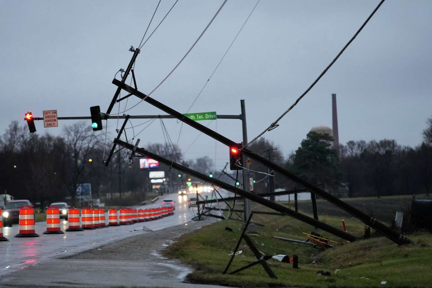 Photos show tornado damage after powerful storms hit Illinois and Indiana