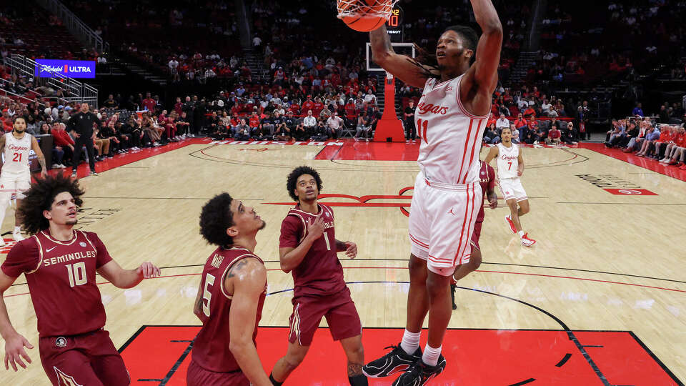 Joseph Tugler and the Houston Cougars were right at home at Toyota Center against Florida State earlier this season.