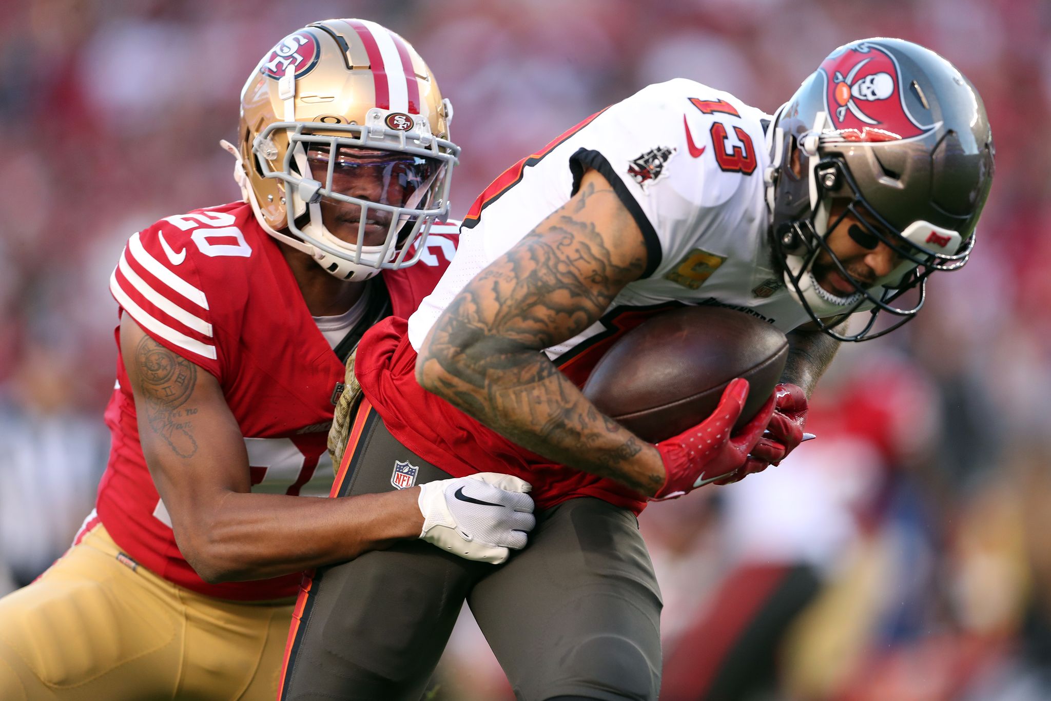 Mike Evans feels 49ers 'one piece away … I think that I'm that piece'