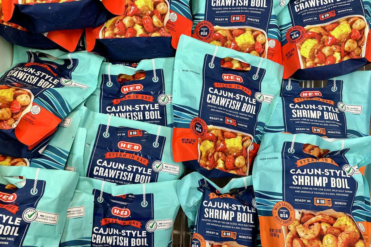 H-E-B sells cajun and shrimp boil bags.