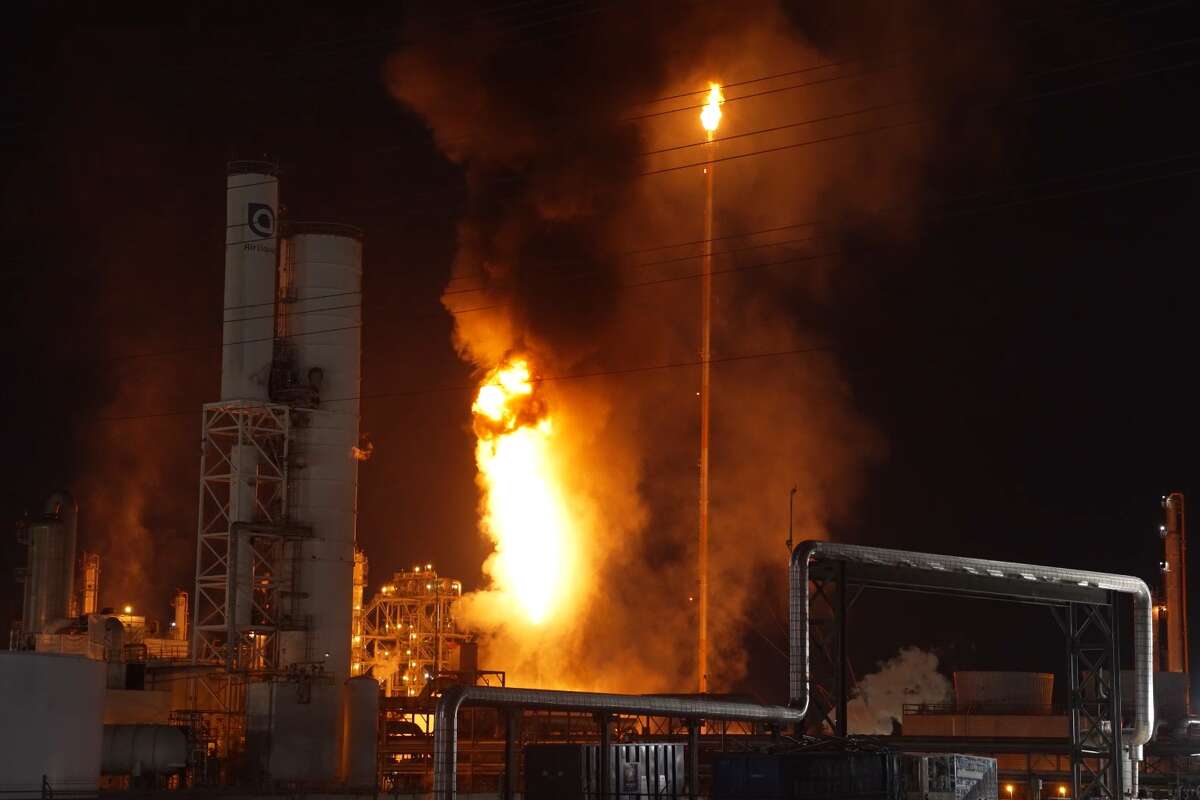 Industrial fire off Bay Area Boulevard, March 12, 2026. 