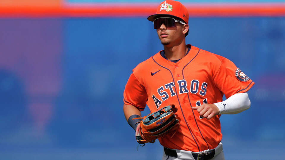 Kevin Alvarez, the top addition in the Astros' international signing class last year, started Sunday's Grapefruit League game.